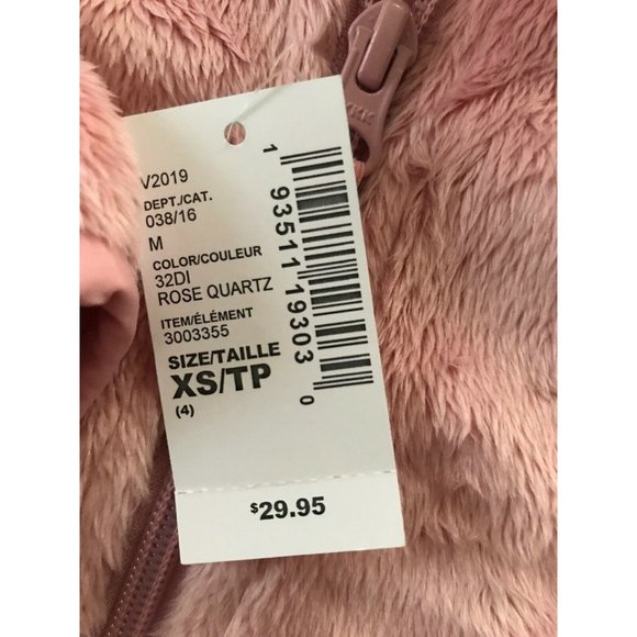 Girl’s Size XS sherpa sweater The childrens  PLACE Rose Quartz Full Zip - Picture 9 of 12
